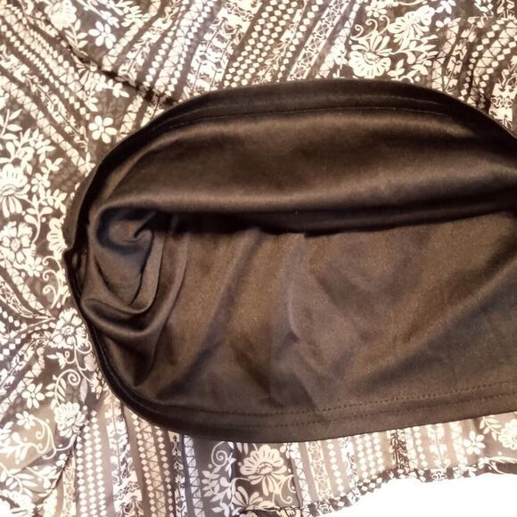 American Rag Mini Dress Women Size Small Black Bohemian Hippie Peasant Fairy - Picture 4 of 6